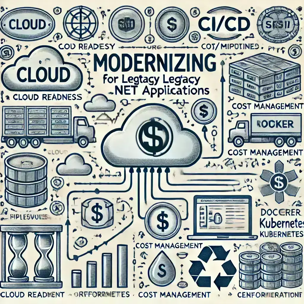 Prepare your infrastructure for modernized .NET applications with cloud readiness, CI/CD pipelines, cost management, and containerization strategies.